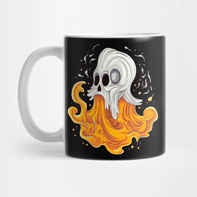 Eerie Halloween Ghoul Art - Spooky Season Delight by Captain Peter Designs